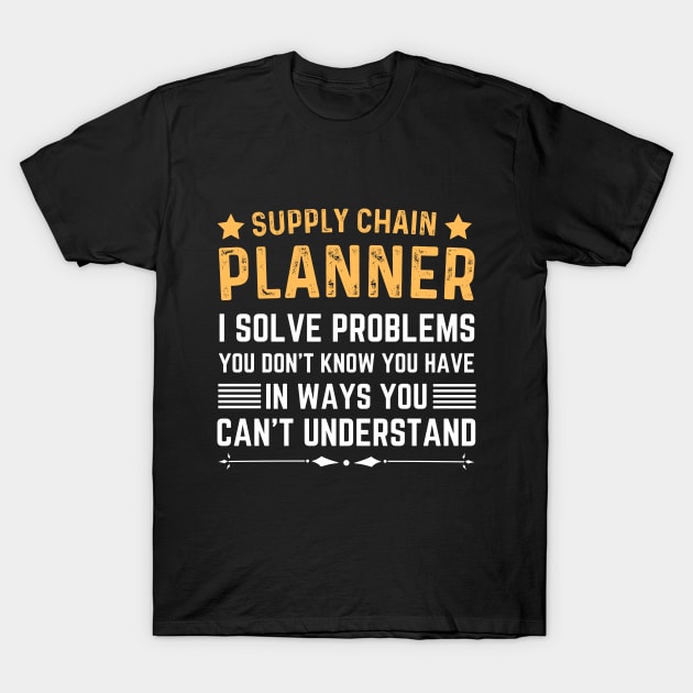 Women Supply Chain Planner Funny Worker Job T-Shirt by Printopedy